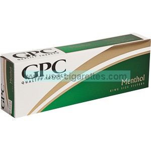 GPC Menthol King cigarettes